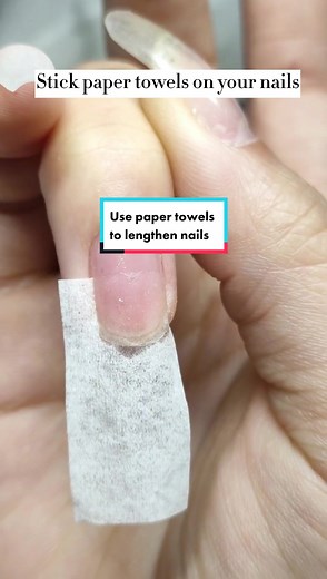 DIY Long Nails: Paper Towel Hack!