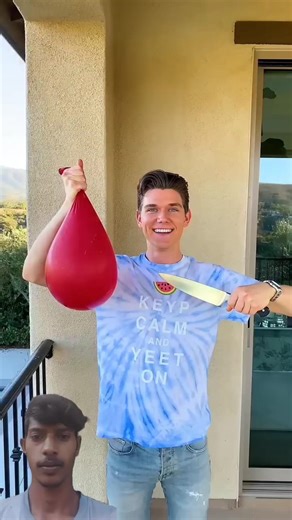 Collins Key and his brother Devan prank their girl friend with a massive water balloon! #Shorts​