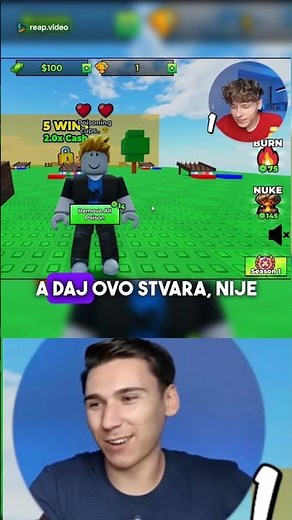 DEX ROCK I KAMERMAN IGRAJU ROBLOX IZAZOVE U 100 EVRA #dexrock #viral #shorts #balkan