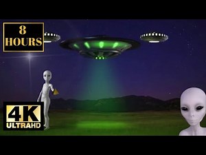 Space Aliens UFO SPACE Wallpaper Background Screensaver 8 HOURS 4K With Music