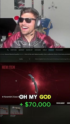 CS2 Streamer Crafts NEW Karambit BLUE GEM #cs2 #csgo #counterstrike2