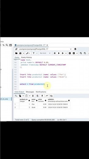 SEQUENCE Vs SERIAL In PostgreSQL || Best PostgreSQL Tutorial Shorts