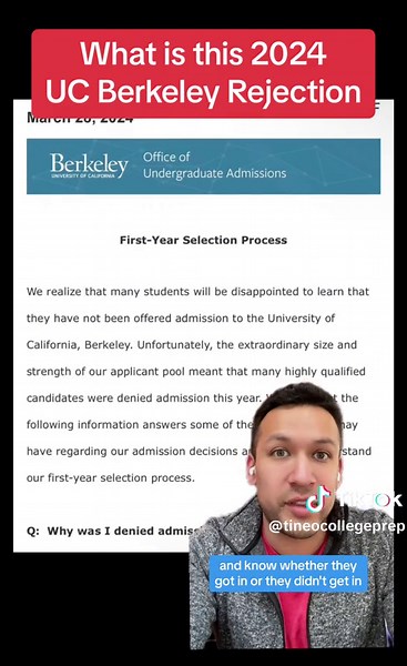 Decoding UC Berkeley College Rejection Letters