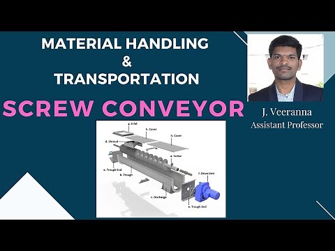 Screw conveyor working procedure
