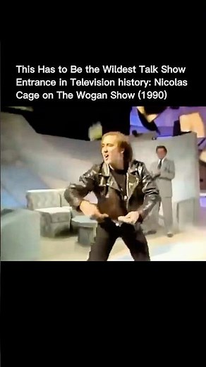 This Has to Be the Wildest Talk Show Entrance Ever: Nicolas Cage on Wogan (1990)