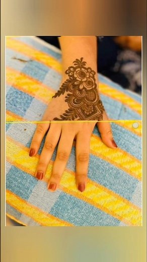 Simple Mehndi Design Transformation | Easy to Stylish Mehndi Design Step by Step |