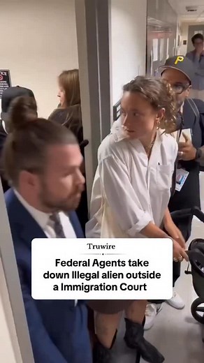 5.4K views · 10K reactions | Federal Agents take down Illegal alien outside a Immigration Court | Truwire | Facebook