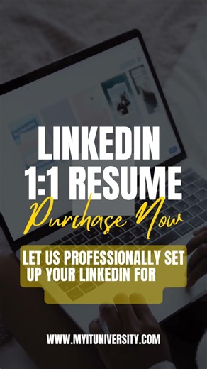 LinkedIn 101 résumé! Allow us to set up your Linkedin for the career￼ job you want