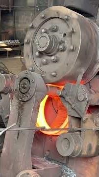 Inside the forging factory Industrial Forging Ring Rolling Steel Ring #forge #forging #factory