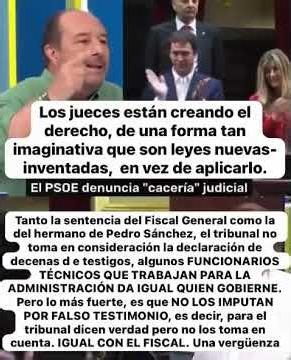 Los jueces estan creando el derecho ,de una forma tan imaginativa que son leyes nuevas inventadas,en