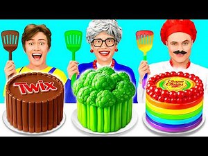 Me vs Grandma Cooking Challenge | Funny Cooking Tricks by BaRaDa Challenge