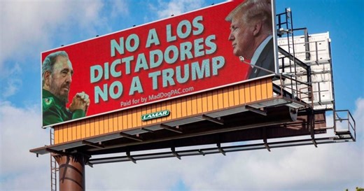 Author of controversial Fidel Castro billboard in Miami: "It continues to be a free country."