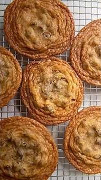 Thin Crisp Chocolate Chip Cookies - No Mixer Needed!