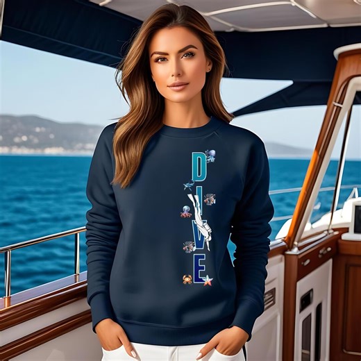 Scuba Diving Unisex Sweatshirt: Diver Vacation Jumper, Ocean Lover Gift, Sea Explorer Top - Etsy