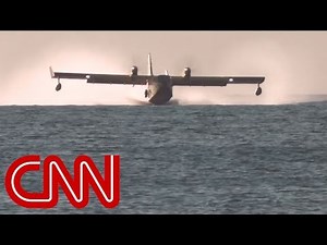 Crews attack California wildfires with ocean water