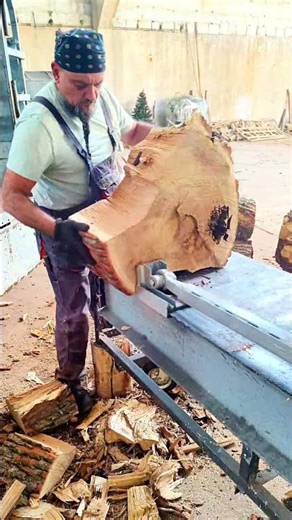 This Machine Destroys Wood Instantly 😳 #shorts #woodsplitting #woodworking