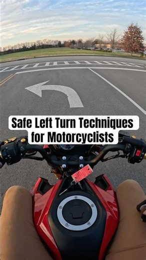 Safe Left Turn Techniques for Motorcyclists