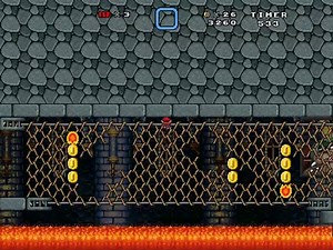 Super mario bros X Custom level - Cheatsy koopa's castle.