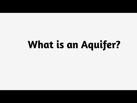 What is an Aquifer ?