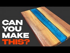 How to Make Epoxy Cutting Board | Step-by-Step Guide | #woodworking #resin