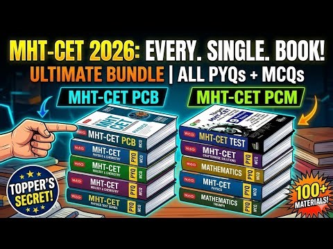 MHT-CET 2026 : PYQ Book Pdf Download | Best MCQ & PYQ Practice Materials Revealed |