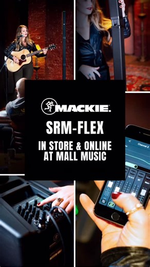 Mall Music on Instagram: "Meet the Mackie SRM-Flex Portable Column PA System – your all-in-one solution for live gigs, events, and presentations of up to 100 people. With 1300W of clean power, a 6-driver wide-dispersion array, and a punchy 10” subwoofer, SRM-Flex delivers room-filling clarity in a setup you can carry yourself. ✅ Wireless control with the SRM-Flex Connect™ app (iOS/Android) ✅ Bluetooth® streaming for music or backing tracks ✅ Built-in 6-channel digital mixer with tactile knobs ✅ 