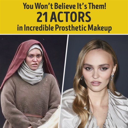 56K views · 185 reactions | You Won’t Believe It’s Them! 20 Actors in Incredible Prosthetic Makeup | Bright Side | Facebook