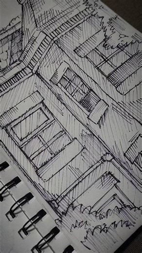easy sketch using hatching method...