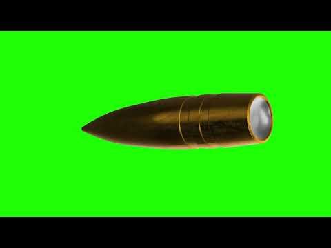 3D Realistic Bullet Animation | Free Download & Green Screen