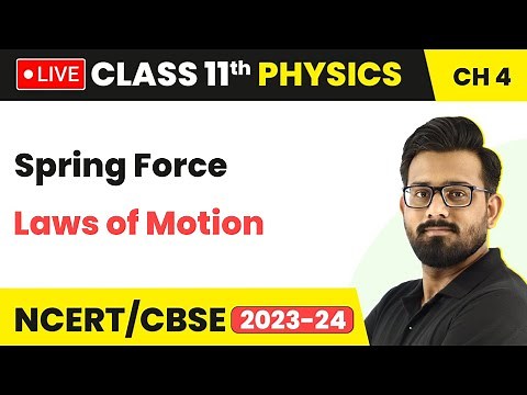 Spring Force - Laws of Motion | Class 11 Physics Chapter 4 (LIVE)