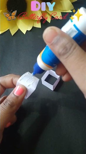 Beautiful butterfly Card 🦋✨🥰 #diy #butterfly #craft #cards #easy