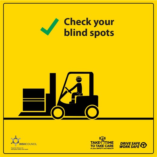 The WSH Council has created a series of GIFs and images on vehicular safety for companies to download and share with their drivers to remind them to drive safe and work safe. The GIFs are also translated into five native languages, namely Chinese, Tamil, Bengali, Thai and Vietnamese so that more workers will be able to understand and benefit from these messages. Download The Drive Safe, Work Safe Campaign GIFs and Graphic Images from www.wshc.sg/drivesafeworksafe and share with your colleagues a