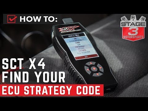 How to Pull Vehicle Strategy Code on SCT X4