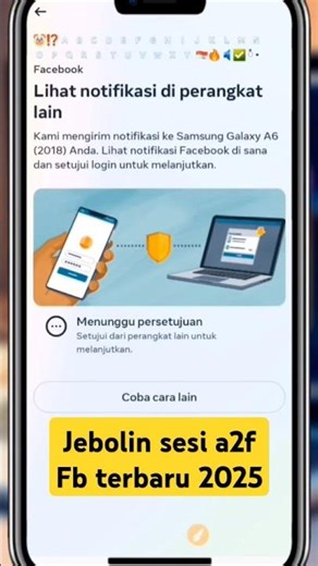 Jebol a2f fb terbaru 2025 #fbterkunci #sesikuncifb #a2f #fbsesi