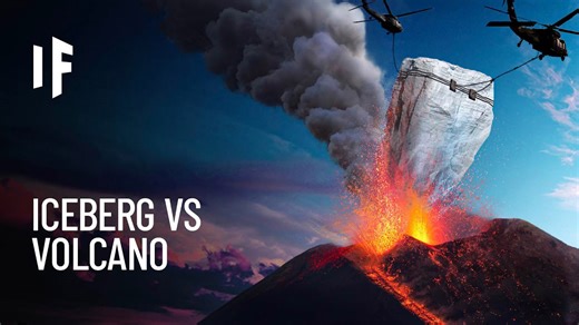 What If You Put an Iceberg Into a Volcano?