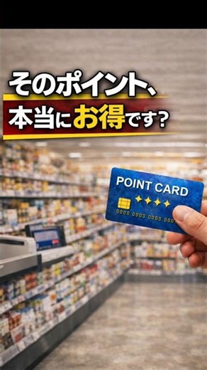 【スーパーマーケット】ポイントカードの秘密 #知らないと損