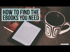 How To Find The EBOOKS You Need