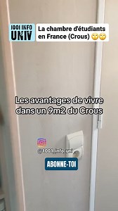 Études en France - le Crous ▶ Les chambres d'étudiant de petite taille de la cité universitaire #crous en France. #campus #campusfrance #etudiant #université #france #visa #visa_france | 1001 info univ - Étudier en France