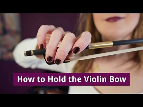 Basic VIOLIN BOW HOLD close up + beginner exercises