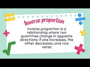 Introduction Direct and Inverse Proportion