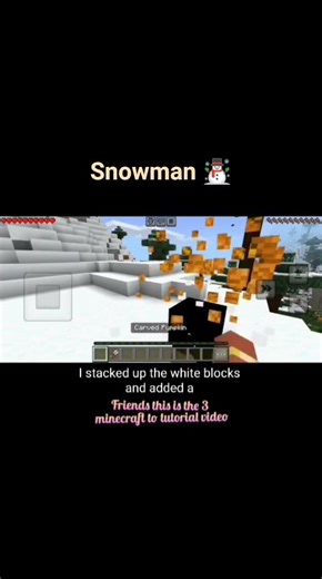 how to build a Snow Golem in minicraft ❓🤗 #minecraft #minecrafttutorial #minecrafttips #shorts