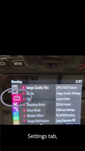 How to enable and Disable Long Exposure Noise Reduction on Sony A1
