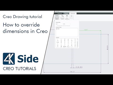How to override dimensions in Creo