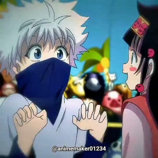 Killua cute scene #anime #hunterxhunter #killuazoldyck
