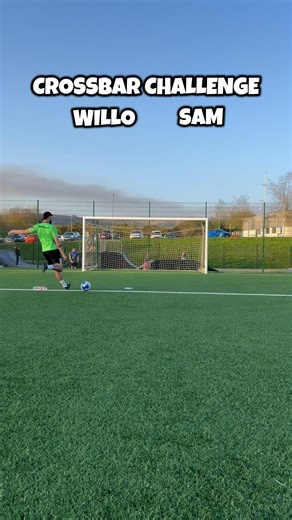 Crossbar Challenge 👀🎯 #football #goalkeeper #soccer #skills #fyp