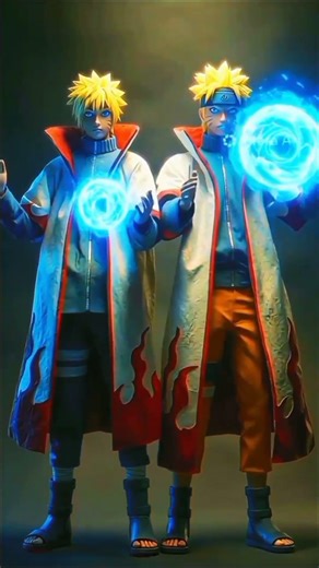 Minato & Naruto Rasengan 3D 4K Animation | Father & Son Hokage Fan Art