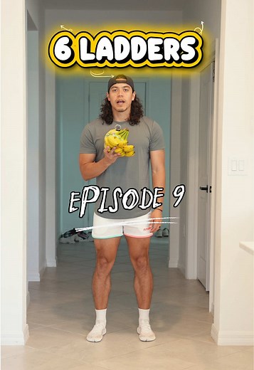 6 Ladders Ep 9: 60 Seconds: Switch Hops 50 Seconds: Jumping Jacks 40 Seconds: High Knee Claps 30 Seconds: Forward / Back Jumps 20 Seconds: Twist Hops 10 Seconds: Lateral Hops Rest for 60 seconds and repeat 1 more time through. Shorts: @Raskol apparel - code jnoel for 10% off Shoes: @Vivobarefoot motus flex - code coachj15 for 15% off #workout #homeworkout