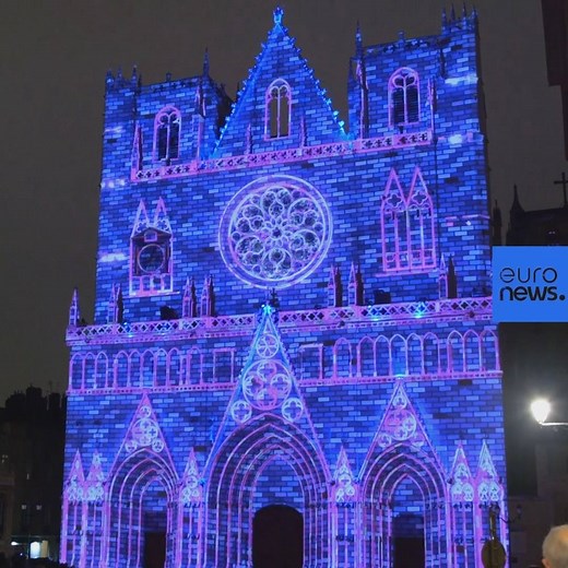 41K views · 1.2K reactions |  The city of Lyon in France is lit up by spectacular light shows for the annual Fête des Lumières (Festival of Lights). Around one million visitors a day are expected to visit the city centre for the event. | Euronews English | Facebook