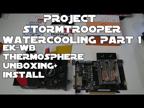 EK Thermosphere Universal Gpu Waterblock - Unboxing and Install