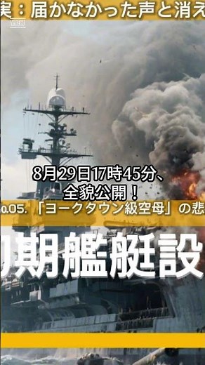 【告知】【戦場の真実】届かなかった声と消え去った命の記録 - ファイル№05. #ヨークタウン, #WW2, #ミッドウェー海戦